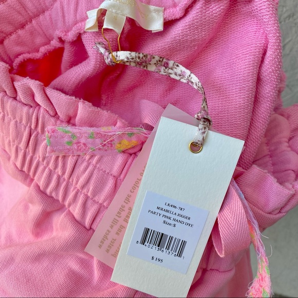 NWT LoveShackFancy Distressed Hand Dyed Mirabella Jogger Pants S - Picture 8 of 8